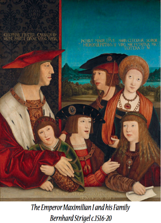 The Emperor Maximilian I and his Family Bernhard Strigel c.1516-20